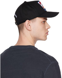 schwarze Baseballkappe von DSQUARED2