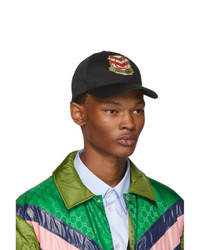 schwarze Baseballkappe von Gucci