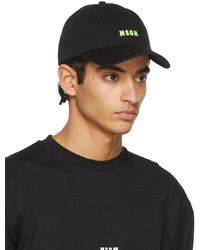 schwarze Baseballkappe von MSGM