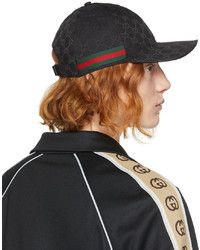 schwarze Baseballkappe von Gucci