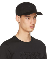 schwarze Baseballkappe von Fendi