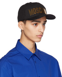 schwarze Baseballkappe von Moschino