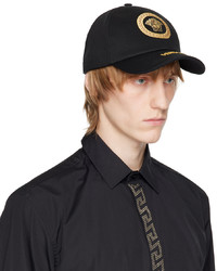 schwarze Baseballkappe von Versace