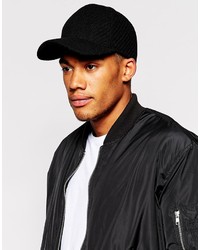 schwarze Baseballkappe von Asos