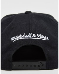 schwarze Baseballkappe von Mitchell & Ness