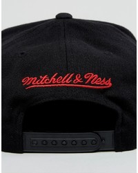 schwarze Baseballkappe von Mitchell & Ness