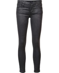 schwarze enge Jeans aus Baumwolle von AG Jeans