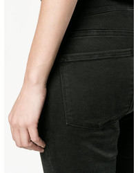 schwarze enge Jeans aus Baumwolle von Frame