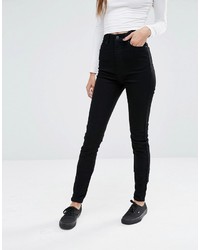 schwarze enge Jeans aus Baumwolle von Dr. Denim