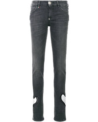 schwarze enge Jeans aus Baumwolle von Philipp Plein