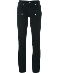 schwarze enge Jeans aus Baumwolle von PIERRE BALMAIN