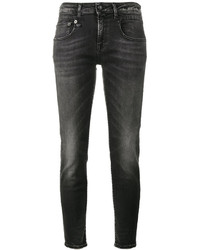 schwarze enge Jeans aus Baumwolle von R 13