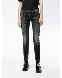 schwarze enge Jeans aus Baumwolle von R 13