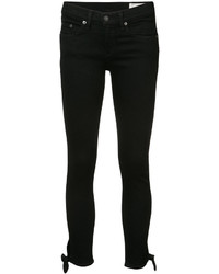 schwarze enge Jeans aus Baumwolle von Rag & Bone