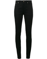 schwarze enge Jeans aus Baumwolle von Saint Laurent