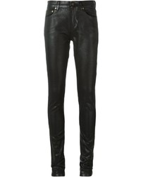 schwarze enge Jeans aus Baumwolle von Saint Laurent
