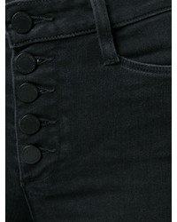 schwarze enge Jeans aus Baumwolle von Paige