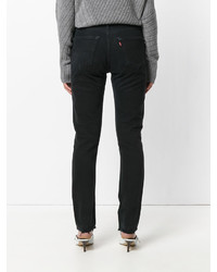 schwarze enge Jeans aus Baumwolle von RE/DONE