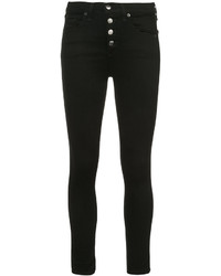 schwarze enge Jeans aus Baumwolle von Veronica Beard