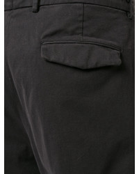 schwarze Baumwollhose von Jil Sander