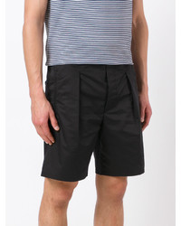 schwarze Baumwollshorts von Lemaire