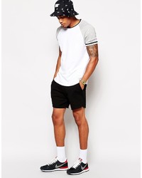 schwarze Baumwollshorts von Asos