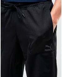 schwarze Baumwollshorts von Puma