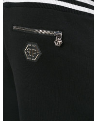 schwarze Baumwollshorts von Philipp Plein