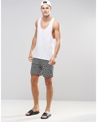 schwarze bedruckte Badeshorts von Jack and Jones