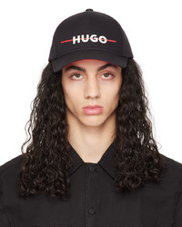 schwarze bedruckte Baseballkappe von Hugo