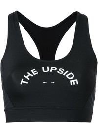 schwarze bedruckte Bluse von The Upside