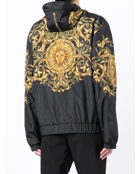 schwarze bedruckte Bomberjacke von VERSACE JEANS COUTURE