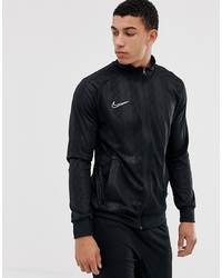 schwarze bedruckte Bomberjacke von Nike Football