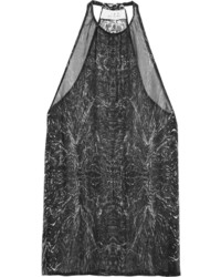 schwarze bedruckte Chiffon Bluse von IRO