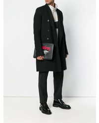 schwarze bedruckte Clutch Handtasche von Givenchy