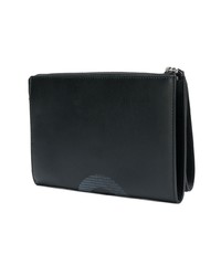 schwarze bedruckte Clutch Handtasche von Salvatore Ferragamo