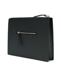 schwarze bedruckte Clutch Handtasche von Givenchy