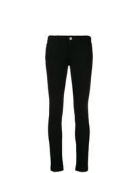 schwarze bedruckte enge Jeans von Dolce & Gabbana