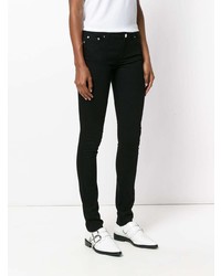 schwarze bedruckte enge Jeans von Givenchy