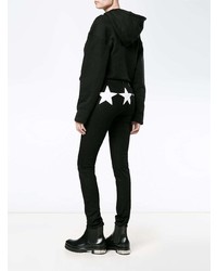 schwarze bedruckte enge Jeans von Givenchy
