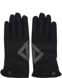 schwarze bedruckte Handschuhe von 11 By Boris Bidjan Saberi