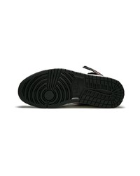 schwarze bedruckte hohe Sneakers aus Leder von Jordan