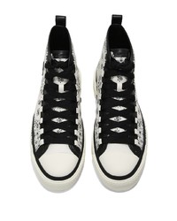 schwarze bedruckte hohe Sneakers von Amiri