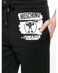 schwarze bedruckte Hose von Moschino