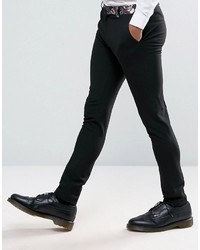 schwarze bedruckte Hose von Asos