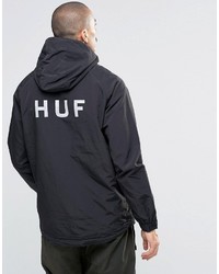 schwarze bedruckte Jacke von HUF