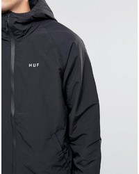 schwarze bedruckte Jacke von HUF