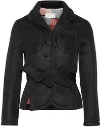 schwarze bedruckte Jacke von Maison Margiela