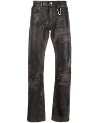 schwarze bedruckte Jeans von 1017 Alyx 9Sm