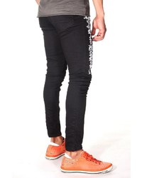 schwarze bedruckte Jeans von Bright Jeans